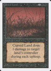 Terreno Amaldiçoado / Cursed Land - Magic: The Gathering - MoxLand